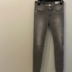 rag & bone "Buxton" light grey skinny jeans - Size 26